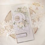 Kartka komunijna pamiątka "WhiteRoses5"GOTOWA - 