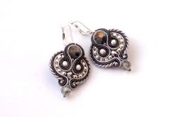 Kolczyki Szaro-srebrzyste