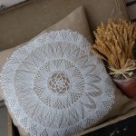 Lniana poszewka "Prowansalski szyk na okrągło" - 