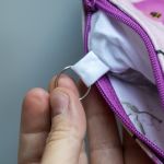 Etui na klucze z różowego weluru w tulipany – handmade - 