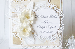 Elegancka kartka ślubna
