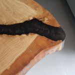 Stolik, plaster drewna - dąb - 
