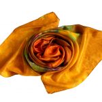 Ręcznie barwiony szal jedwabny /209/ - szalik dla kobiet
