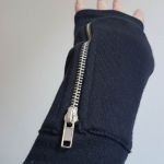 Rękawiczki mitenki czarne z kieszeniami płaskimi /Unisex  - 