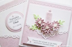 Kartka PAMIĄTKA CHRZTU ze świecą #14