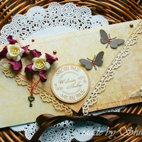 Kopertówka z okazji ślubu-wrzosowisko