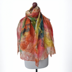 SZAL SZALIK JEDWABNO WEŁNIANY ELEGANCKI - Szal dla kobiet