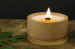 Sojowa świeca zero waste w drewnie klonowym