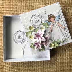 157,Komunia – kartka w pudełku z torebką