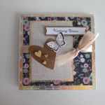 Kartka na Dzień Babci serduszka - Kartka na Dzień Babci serduszka