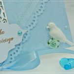 Kopertówka z okazji Chrztu św. - white bird - 