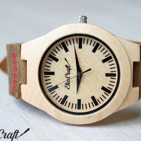 Drewniany damski zegarek RHEA
