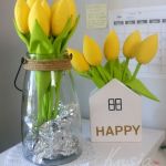 Żółte tulipany bawełniane - Żółte tulipany Krysia to uszyła