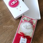 Personalizowana kartka ślubna - czerwona - 