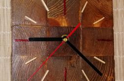 Zegar drewniany stojący Kostka mała