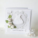 Pamiątka Chrztu Świętego z sukienką v.6 - suk6b