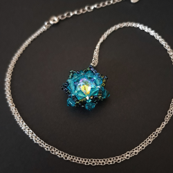 Delikatny Turkusowy Naszyjnik