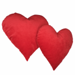 Walentynki poduszka czerwone serce prezent 30x30 - Poduszka serce