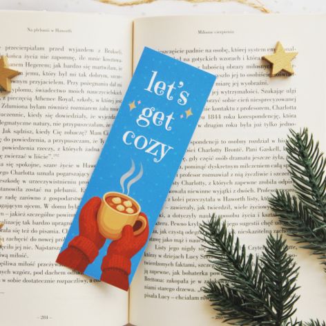 Papierowa zakładka do książki świąteczna