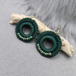 „LAUREN” kolczyki szydełkowe - „LAUREN” kolczyki szydełkowe