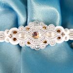 Bransoletka Biało-Srebrzysta & Złoto - 