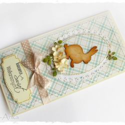 Kartka wielkanocna z zajączkiem