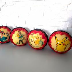 Zestaw bombek choinkowych dla dzieci POKEMON 1