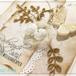 Kartka wielkanocna z jajeczkami 2