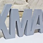 DUŻY Napis drewniany XMAS litery 3D - 