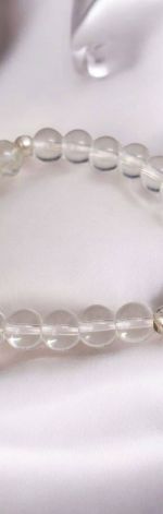 Bransoletka na gumce przezroczysta