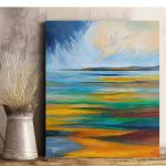 Pejzaż abstrakcyjny-obraz akrylowy  - 