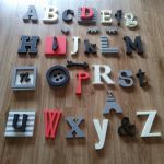 alfabet -czerwony - 