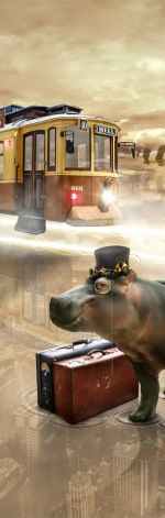 Plakat steampunk PocIąg do piekła 03_2018