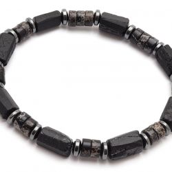 Bransoletka męska turmalin jaspis tj99