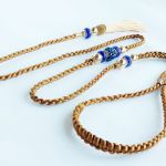 RINGÓWKA ozdobna z chwostem Smycz Wodzik 01 - Smycz 100% hand made