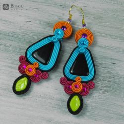 Kolczyki sutasz dwustronny - MULTICOLOR1