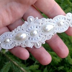 Bransoletka Perłowa Ecru