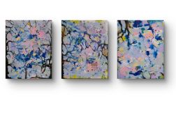 Kompozycja lesna buki na plotnie