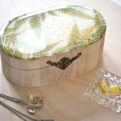 Szkatułka liście paproci