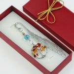 Zakładka do książki- pomarańcz i turkus - 