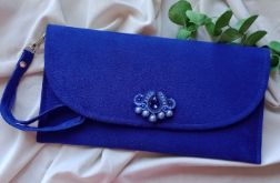 Torebka kopertówka soutache sutasz szafirowa