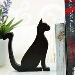 Podpórki do książek - black cat - 