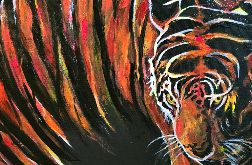 Obraz akrylowy "Tiger, tiger burnig bright..."