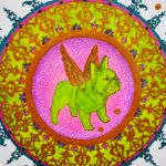 Obrazek mandala dla miłośnika psów MOPS - zabawny prezent do 150 złró