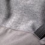 Duża szaro-różowa torba z kominem patchwork - 