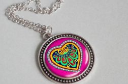 FOLK HEART |::| stylowy naszyjnik z grafiką