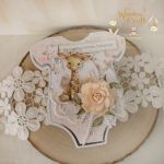 Kartka body na chrzest "Cute Baby Girl"GOTOWA - 