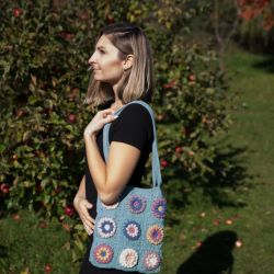 Torba wykonana na szydelku