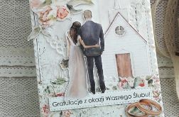 Kartka ślubna z kieszonką 3