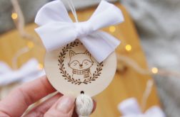 Zawieszki na choinkę chwosty - 4 szt. liski